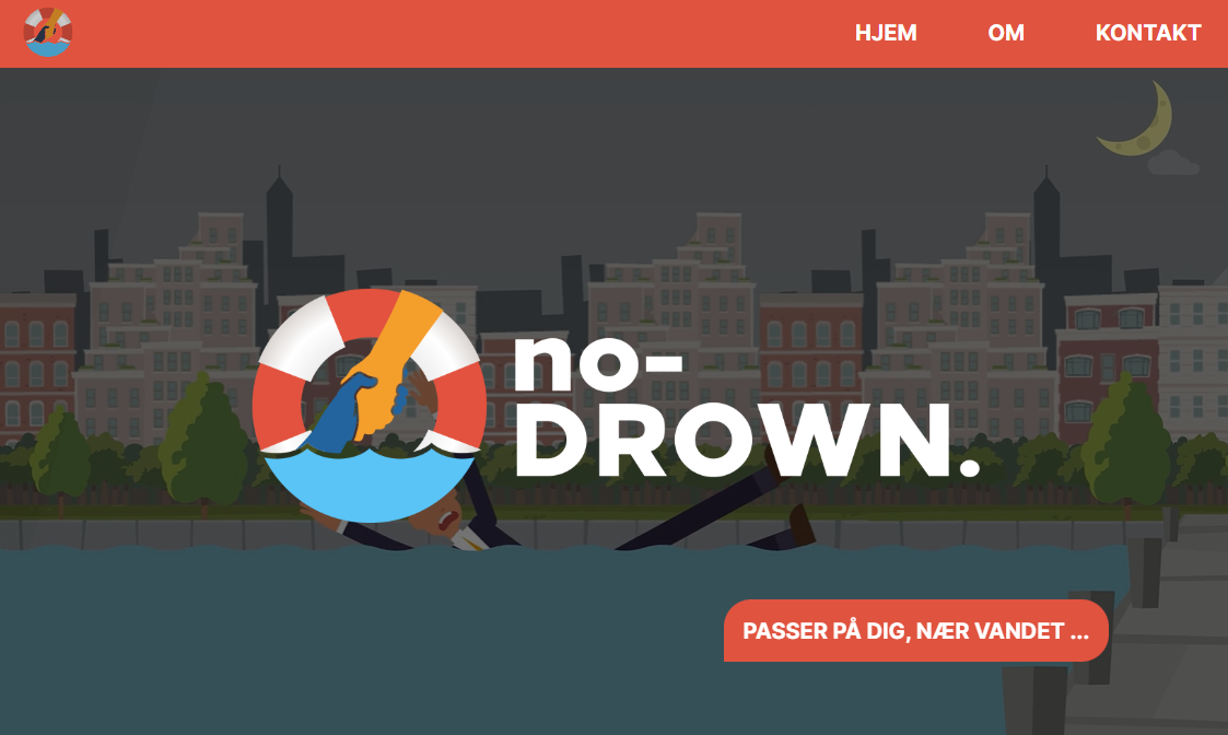 NoDrown website (December 2024)